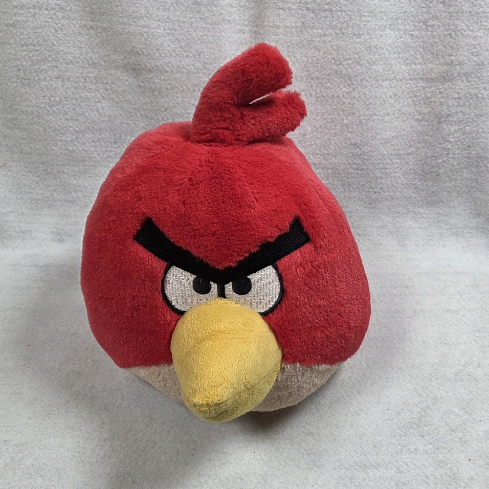 Angry Birds Plush Red Bird Toy Stuffed Animal  Medium Commonwealth